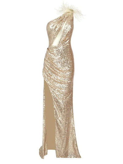 gold maxi dress www.hotfashionista.com