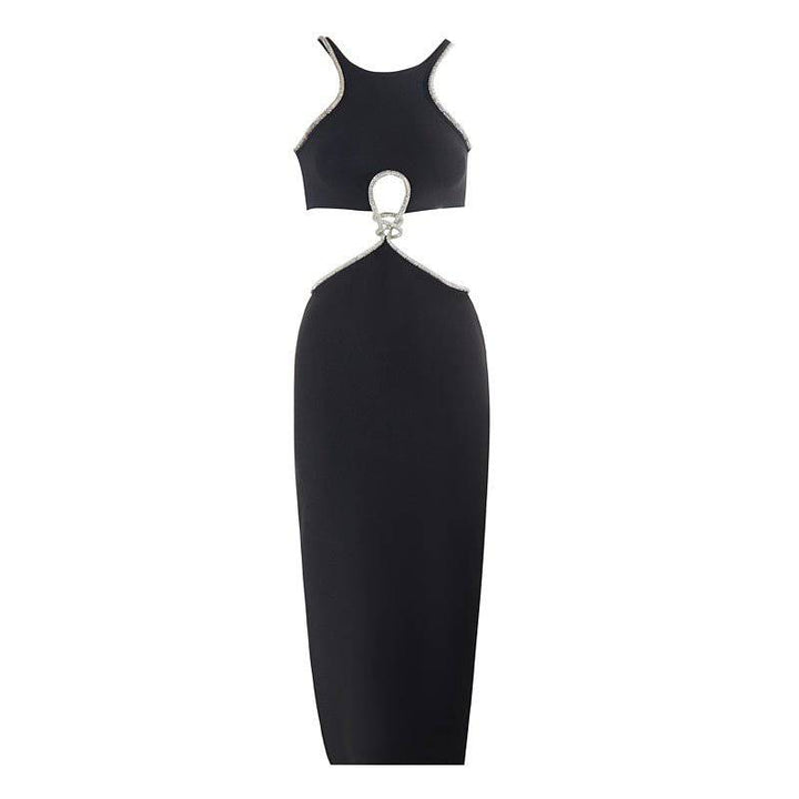 Reggie Sleeveless Crystal Trim Midi Dress - Hot fashionista