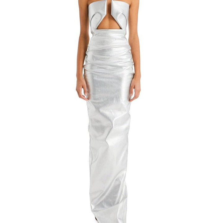 Marian Prong Metallic Strapless Dress - Hot fashionista