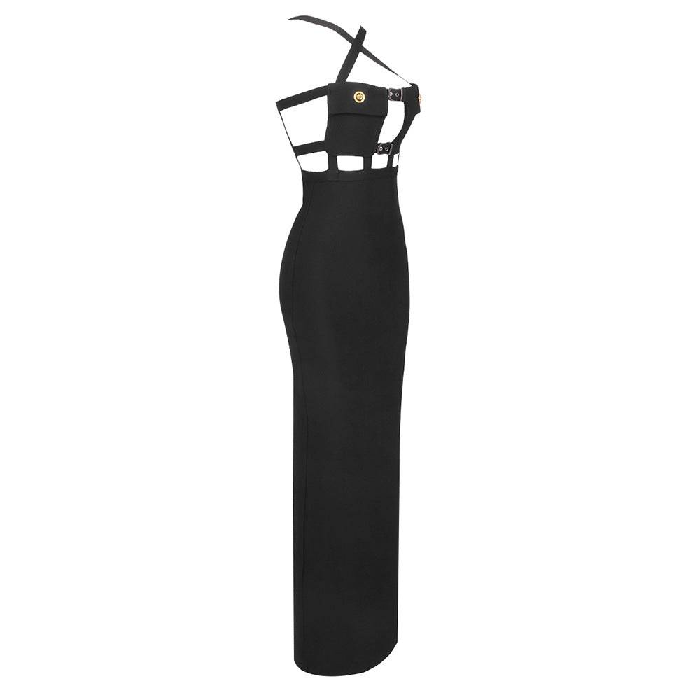 Brigitta Bustier Cut Out Bandage Maxi Dress - Hot fashionista