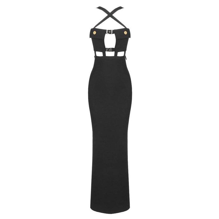 Brigitta Bustier Cut Out Bandage Maxi Dress - Hot fashionista