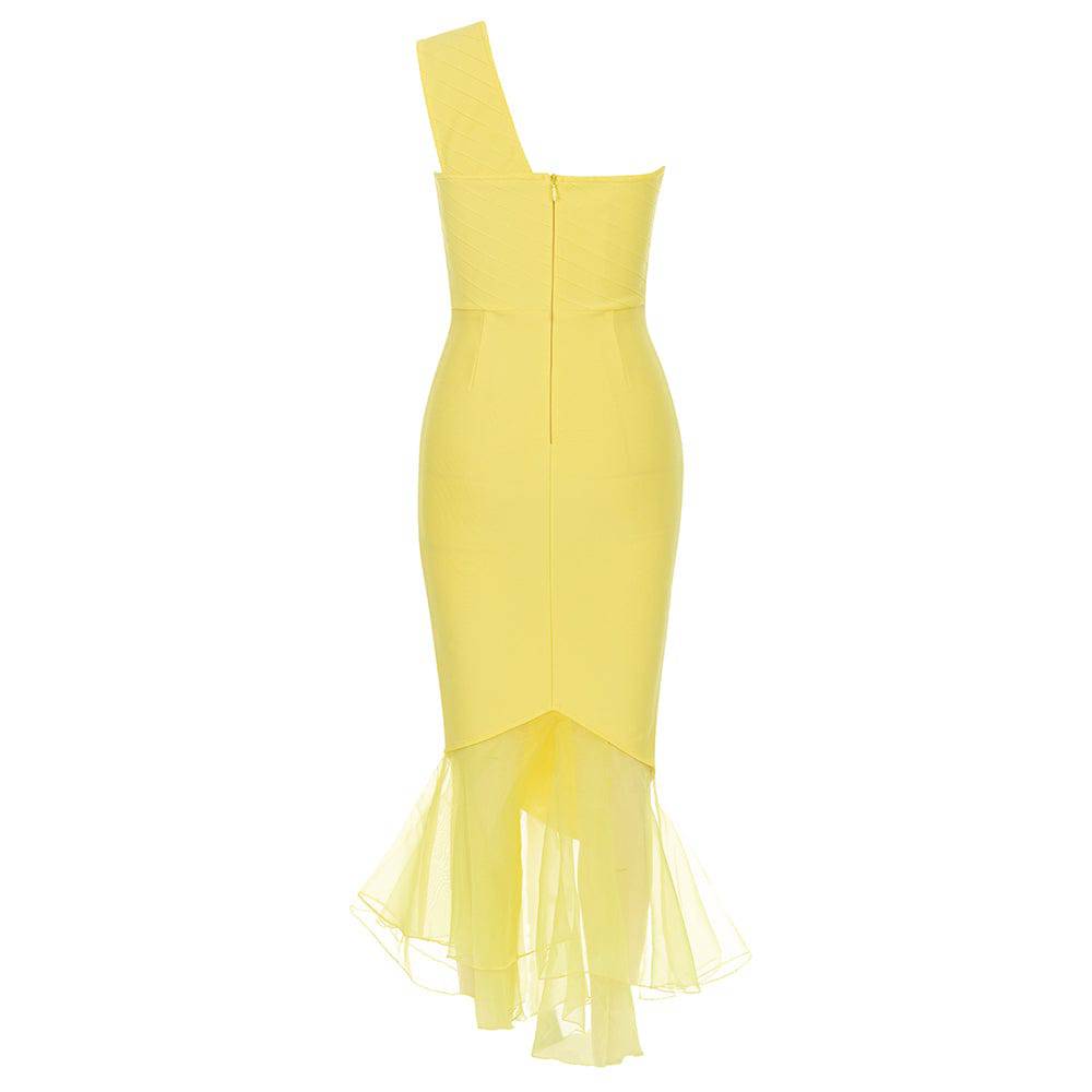 Hallie One Should Ruffle Hem Midi Dress - Hot fashionista