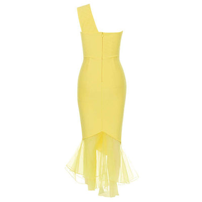 Hallie One Should Ruffle Hem Midi Dress