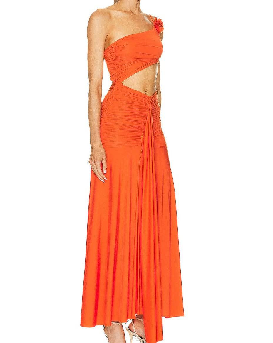 Nadia Strapless Ruffle Detail Maxi Dress - Hot fashionista