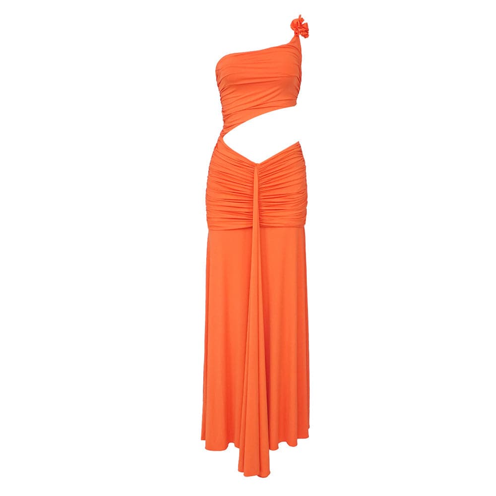 Nadia Strapless Ruffle Detail Maxi Dress - Hot fashionista