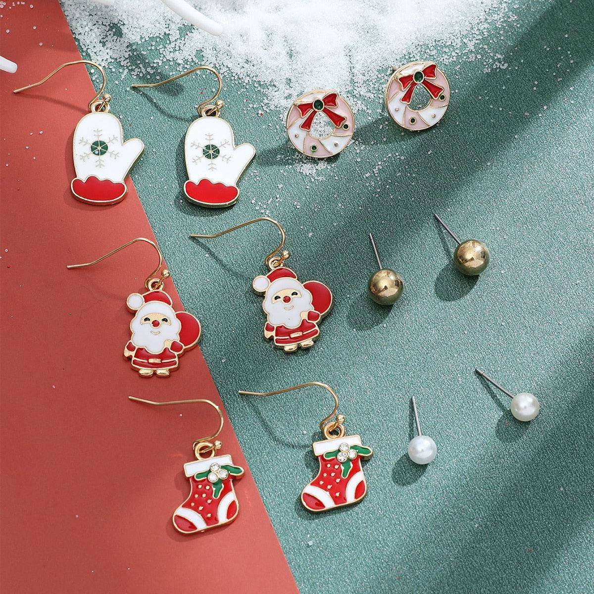 Lynda 6-pieces Assorted Christmas Earrings Set