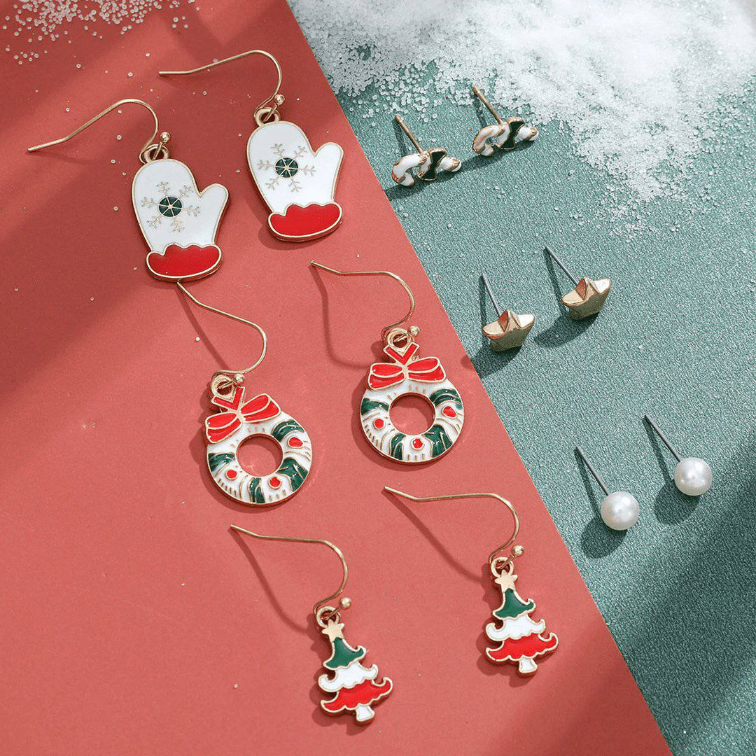 Lynda 6-pieces Assorted Christmas Earrings Set - Hot fashionista