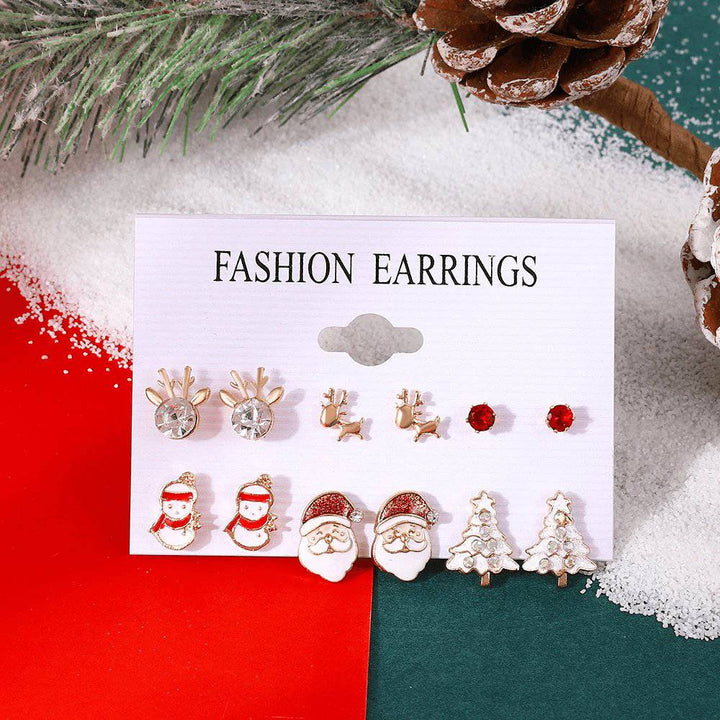 Lynda 6-pieces Assorted Christmas Earrings Set - Hot fashionista