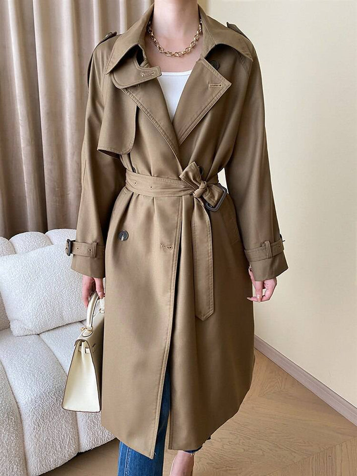 Patty Double Breasted A-Line Trench Coats - Hot fashionista