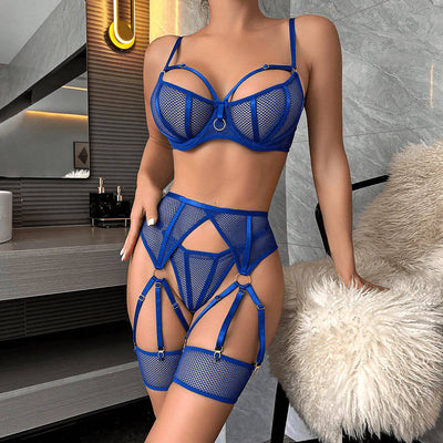 Cameron 4-Piece Sheer Mesh Lingerie