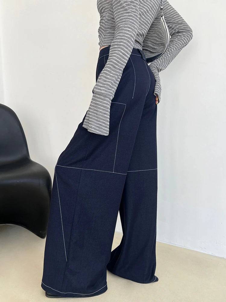 Pantalon évasé taille haute Amirah