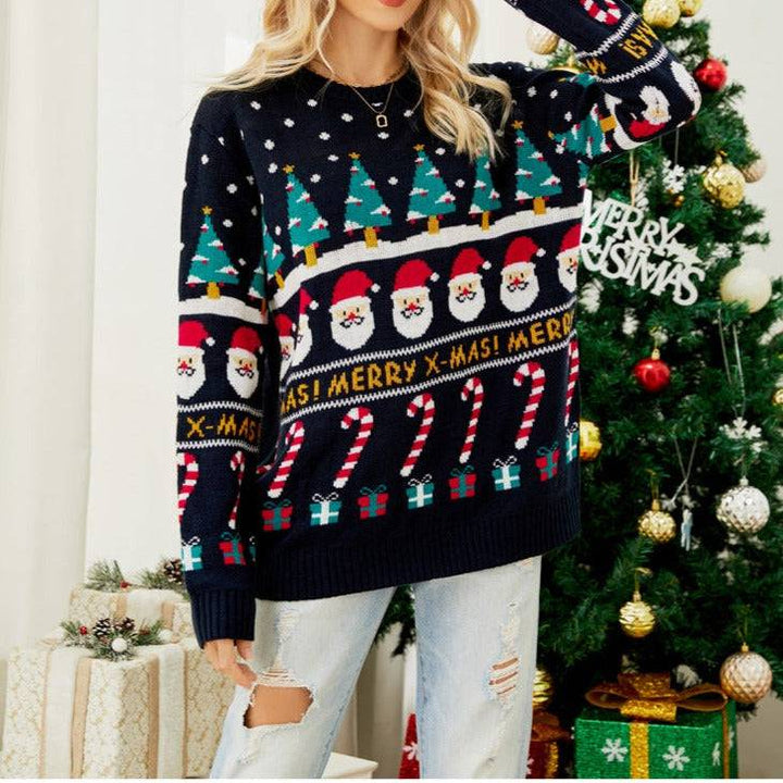 Alexa Santa Snowflake Christmas Sweater - Hot fashionista