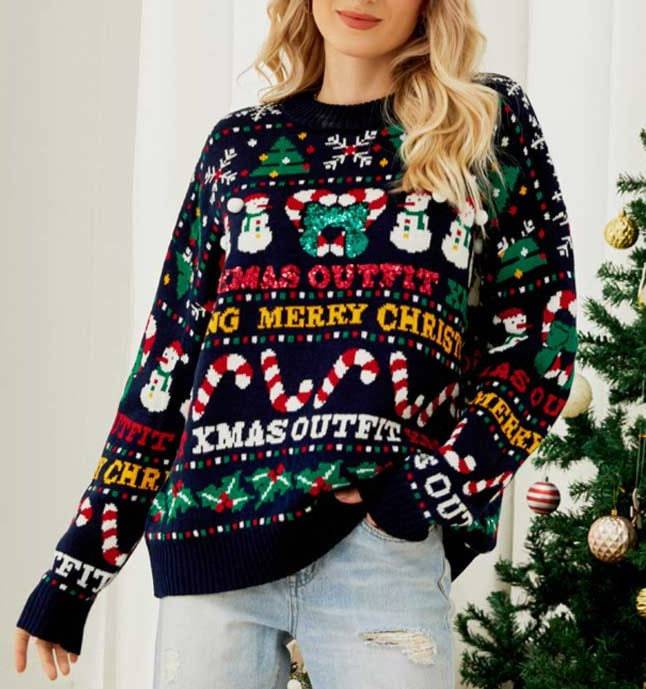 Arabella Loose Knitwear Christmas Sweater - Hot fashionista