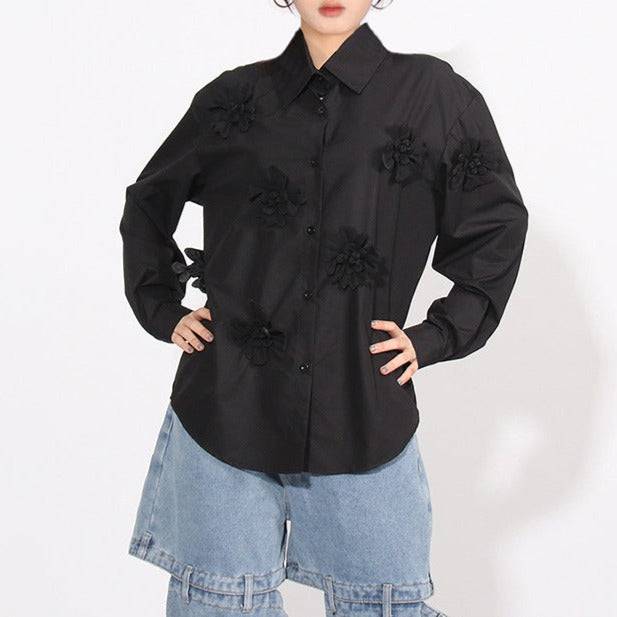 Jaz Flower Detail Blouse - Hot fashionista