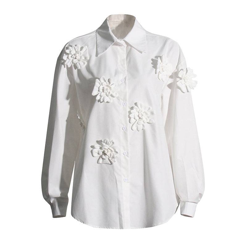 Blusa con detalle de flores Jaz