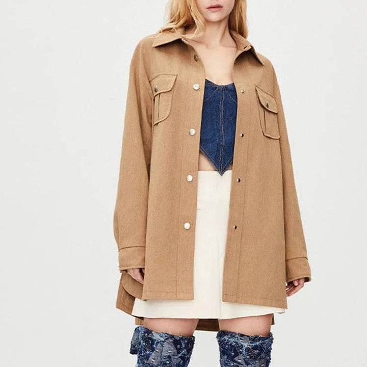 Marissa Snap Closure Wool Jacket - Hot fashionista