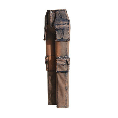 Pantalon cargo teinté Maye Earthy