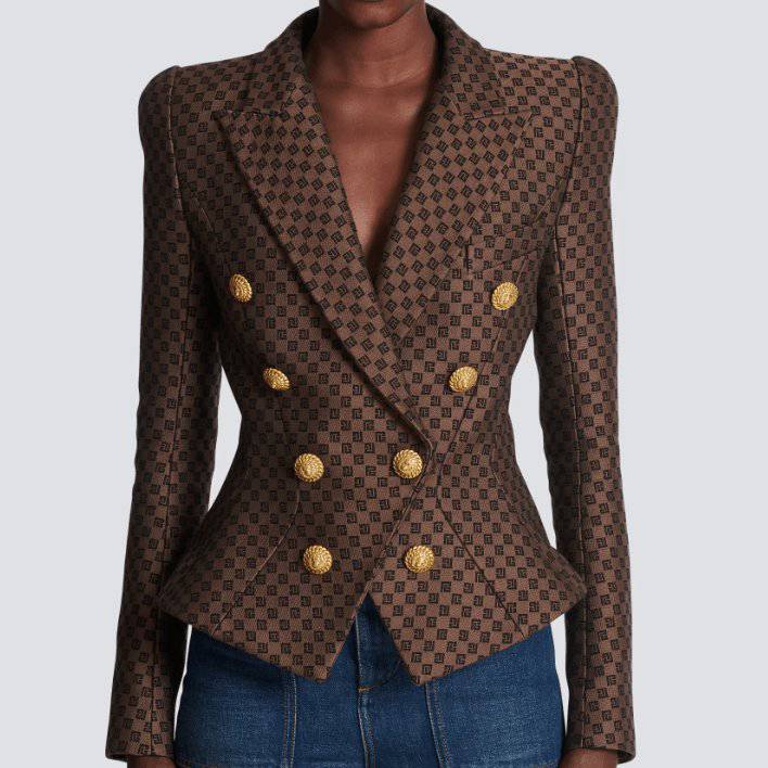 Chaqueta de jacquard con monograma de Josephine 