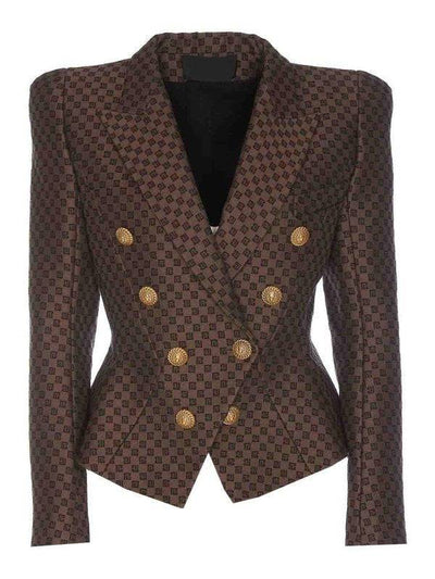 Chaqueta de jacquard con monograma de Josephine 