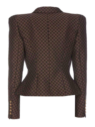 Chaqueta de jacquard con monograma de Josephine 