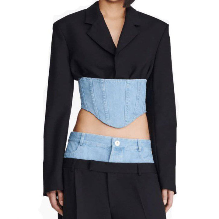 Kaylee Cropped Corset Blazer Style - Hot fashionista