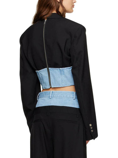 Kaylee Cropped Corset Blazer Style