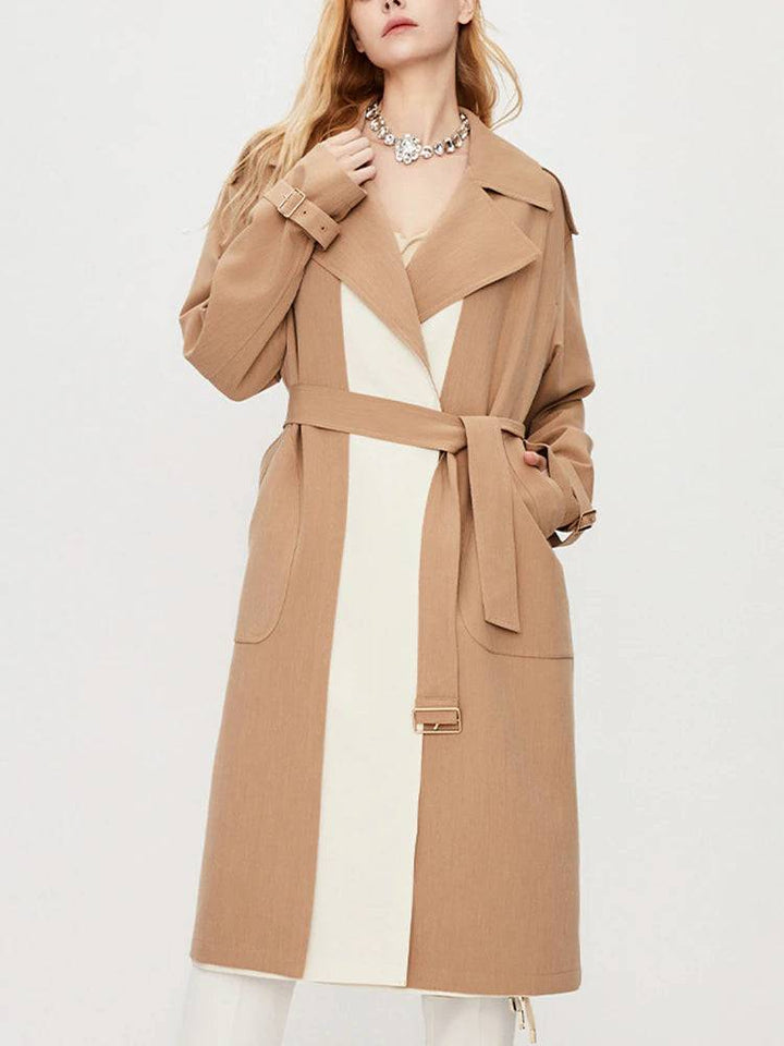 Mara Tone-toned Western Neckline Coat - Hot fashionista