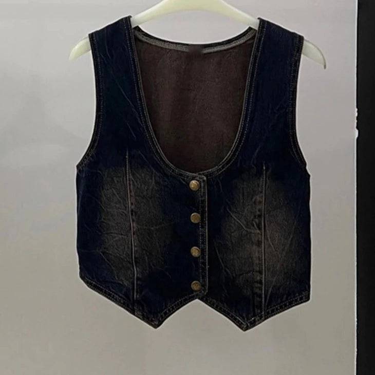 Selena Denim Vest