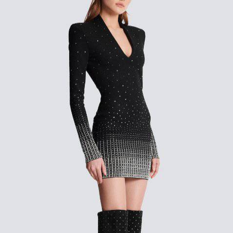 Margaret Gradient Embroidered Mini Dress - Hot fashionista