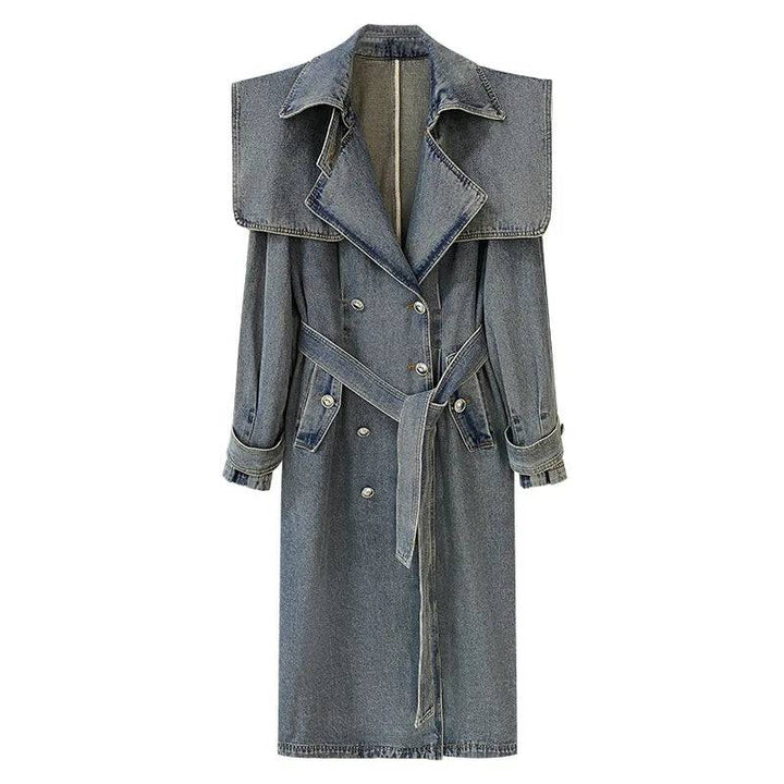 Mildred Belted Denim Coat - Hot fashionista