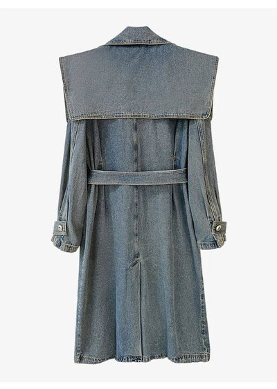 Mildred Belted Denim Coat