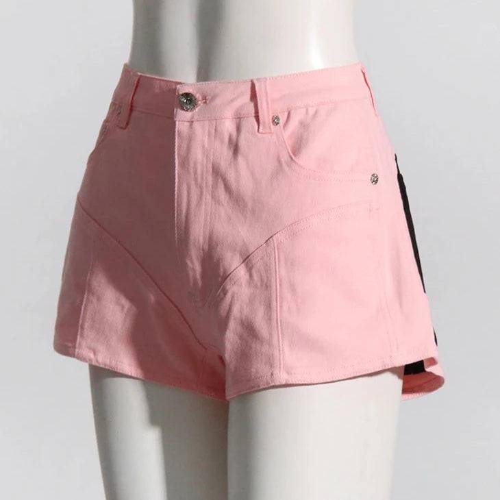 Sarai Tone-Tone Denim Shorts