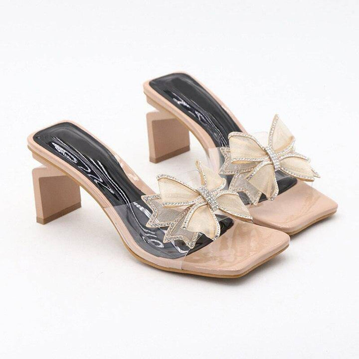 Etta Bowknot Open Toe High Heels Sandal - Hot fashionista