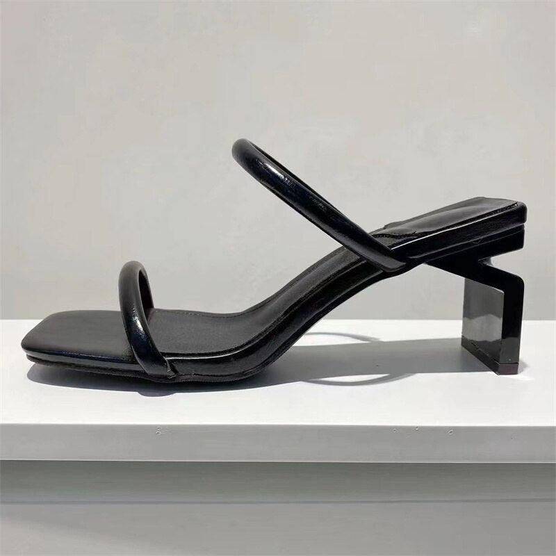 Harriet Solid Open Toe Sandal - Hot fashionista