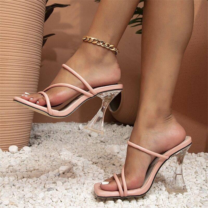 Myra Open Toe Transparent High Heel Sandal - Hot fashionista