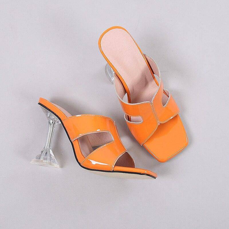 Eleanor Open Toe Solid High Heels Sandal