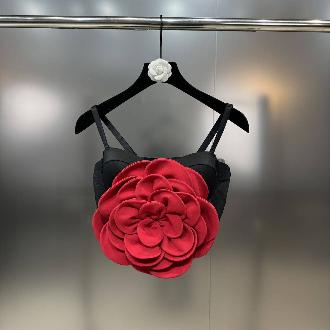 Jesse Strappy Floral Embellished Crop Top - Hot fashionista