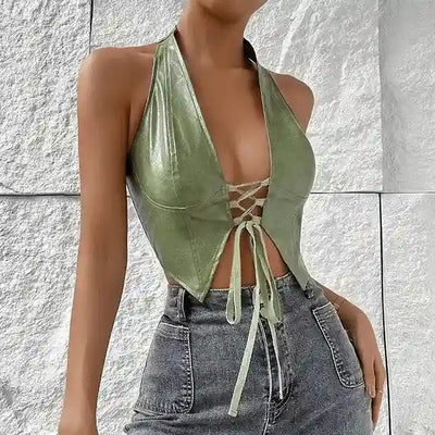 olive crop top www.hotfashionista.com