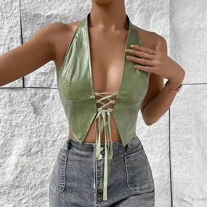 olive crop top www.hotfashionista.com