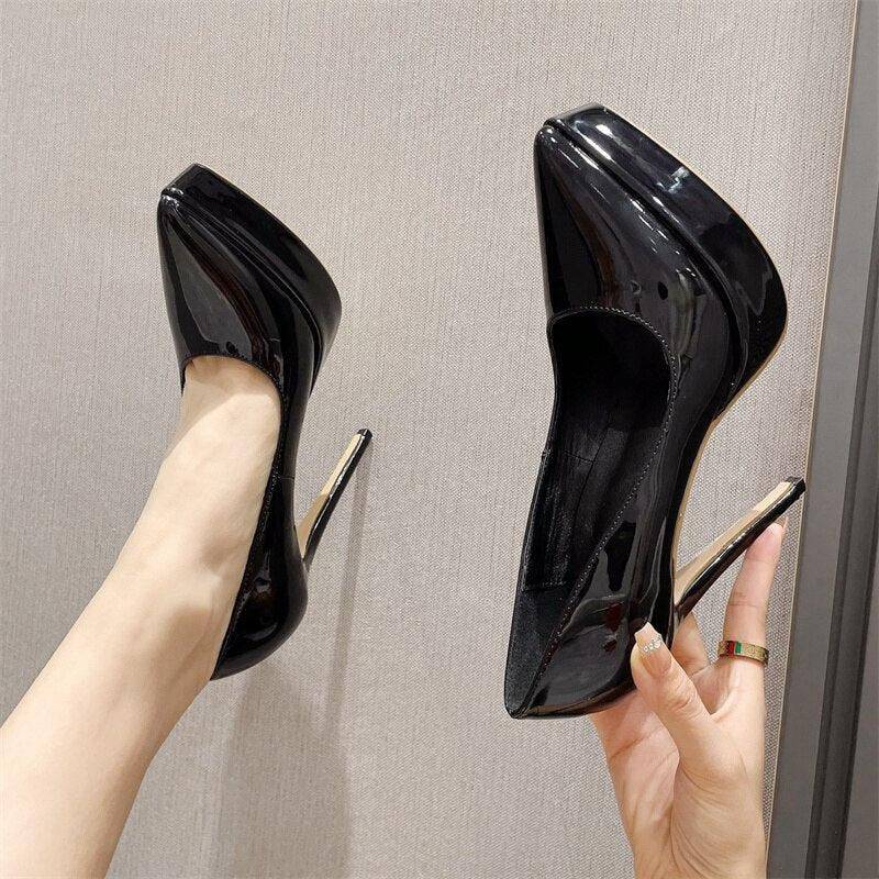 Daisy Pointed Toe Platform Pump High Heel Shoes - Hot fashionista