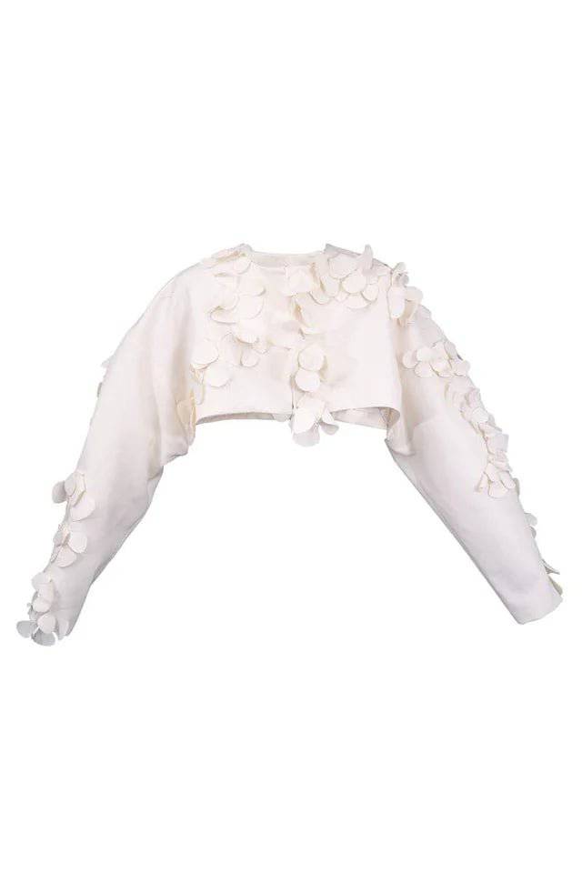 Chaqueta corta y minifalda Kayla Petal