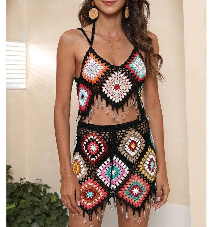 Jillian Bohemian Tassel Skirt Set - Hot fashionista