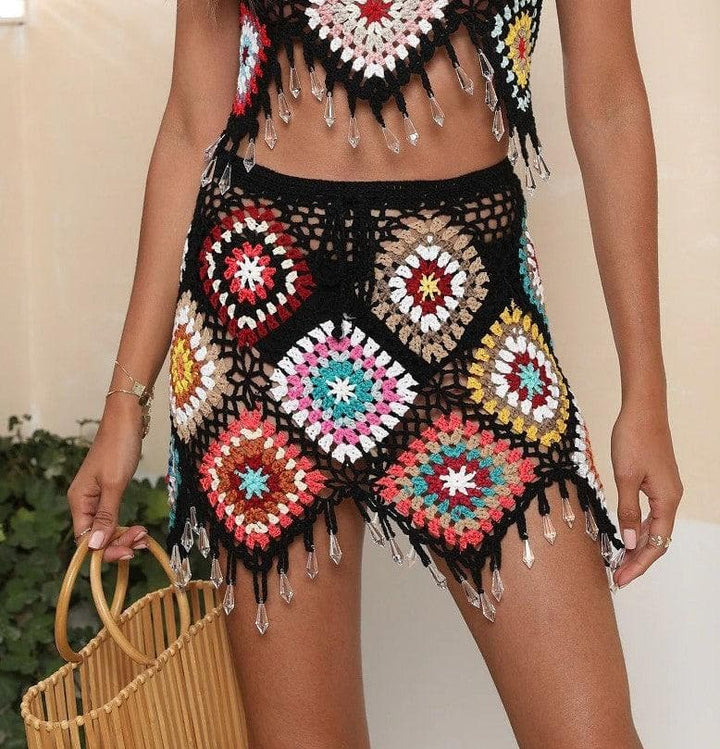 Jillian Bohemian Tassel Skirt Set - Hot fashionista