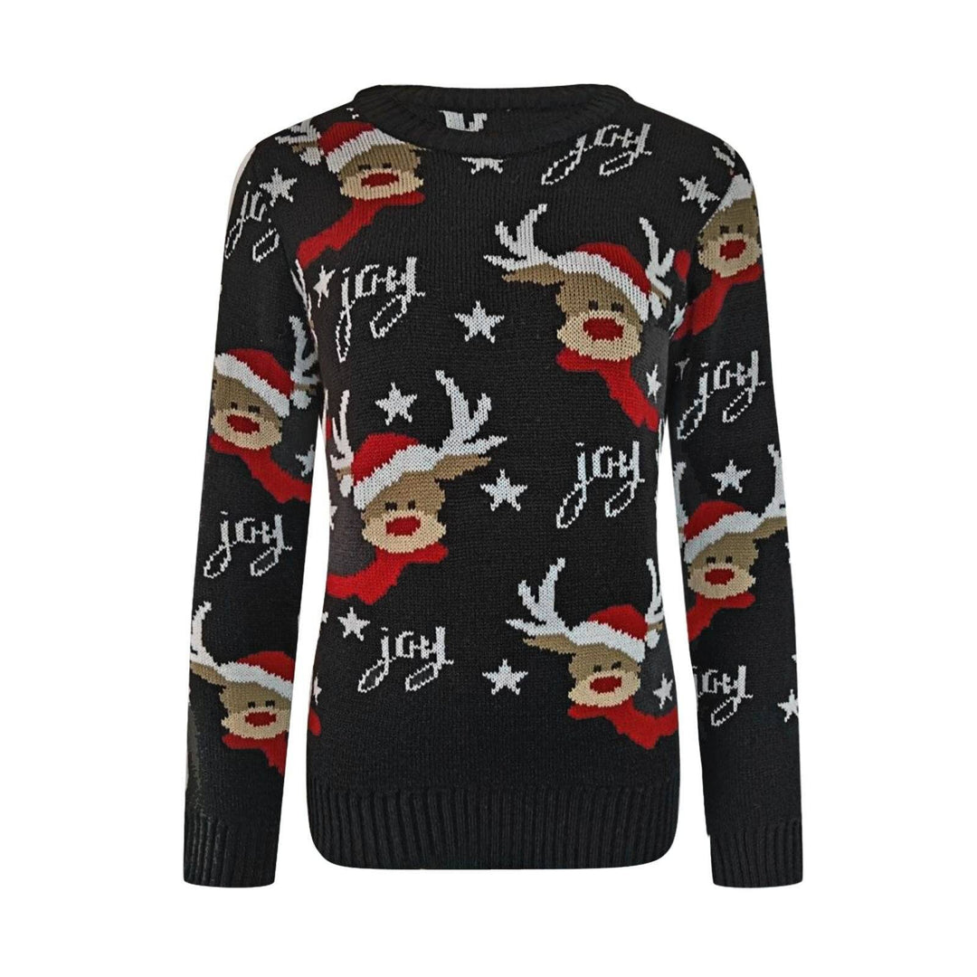 Reign Joy and Reindeer Design Knitted Pullover Sweater - Hot fashionista