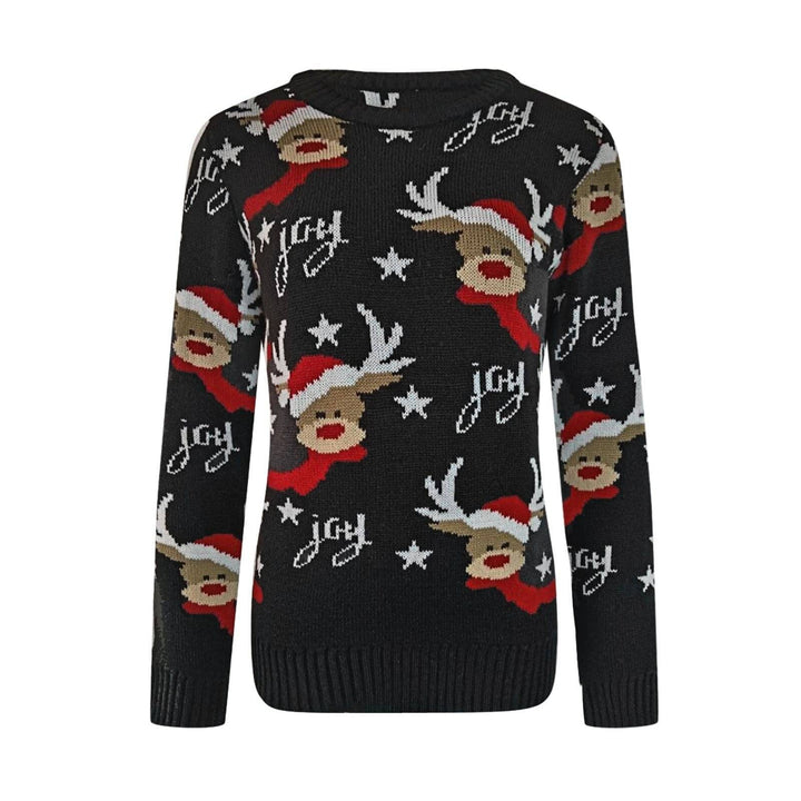 Reign Joy and Reindeer Design Knitted Pullover Sweater - Hot fashionista