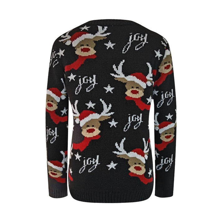 Reign Joy and Reindeer Design Knitted Pullover Sweater - Hot fashionista