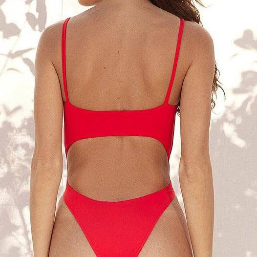 Tabby Square Neck One Piece Bikini Swimsuit - Hot fashionista