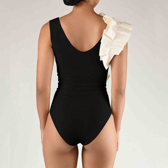 Joan Ruffle Sleeve One Piece Swimsuit - Hot fashionista