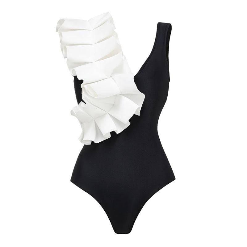 Joan Ruffle Sleeve One Piece Swimsuit - Hot fashionista