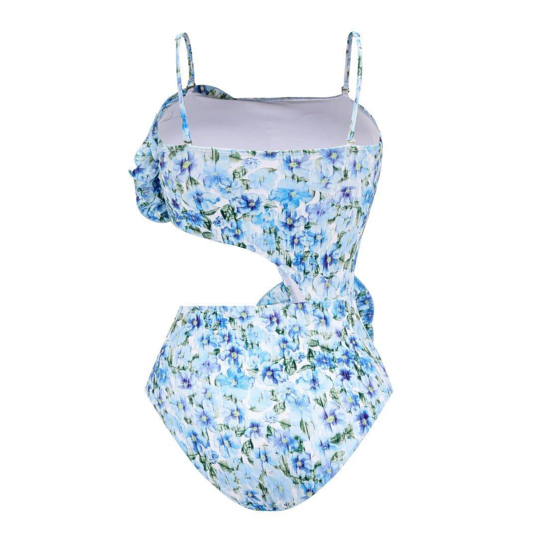 Maillot de bain une pièce à découpes florales Martha